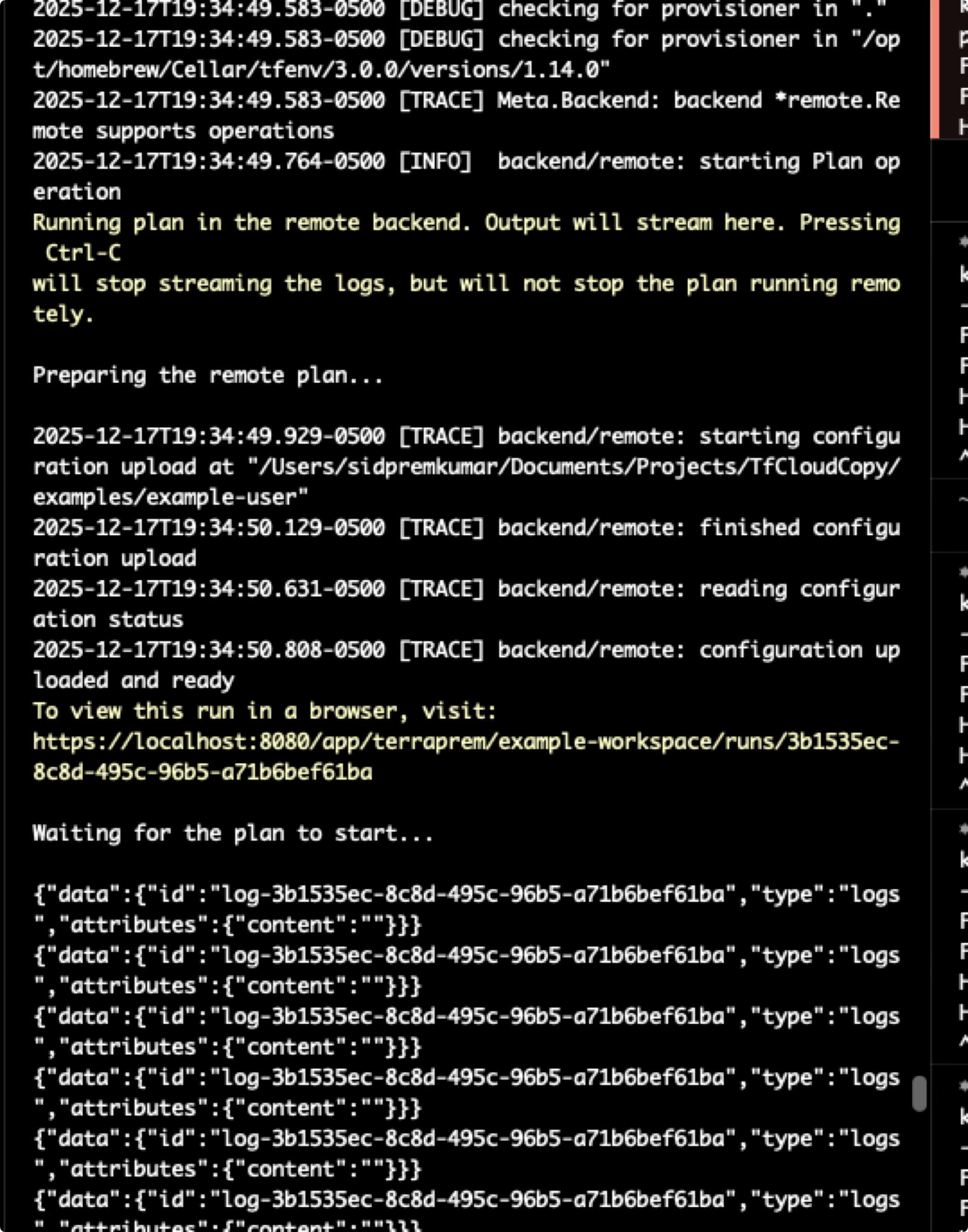 First bit of progress